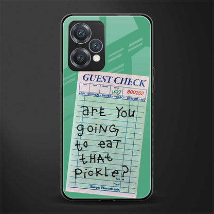 eat that pickle back phone cover | glass case for oneplus nord ce 2 lite 5g