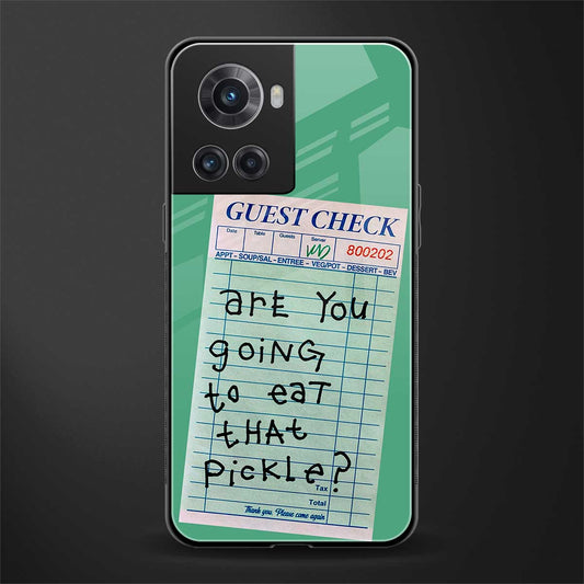 eat that pickle back phone cover | glass case for oneplus 10r 5g