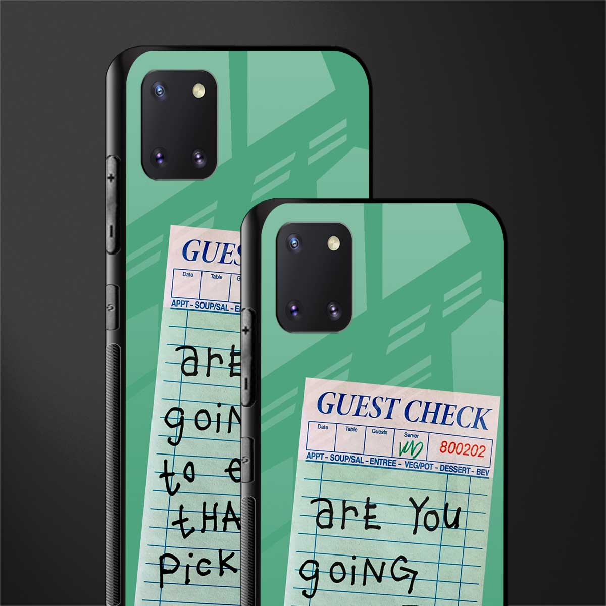 eat that pickle glass case for samsung a81 image-2