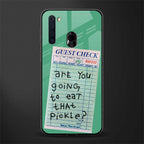 eat that pickle glass case for samsung a21 image