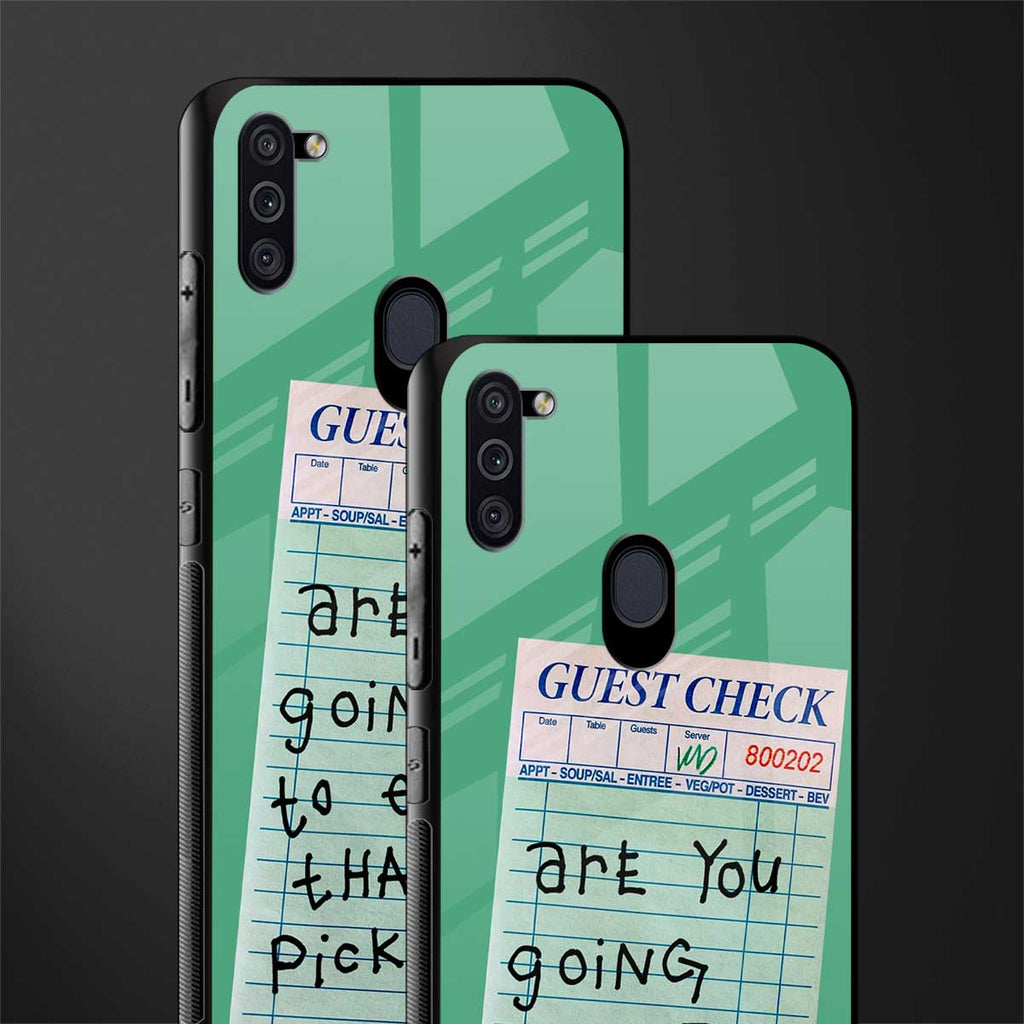 eat that pickle glass case for samsung galaxy m11 image-2