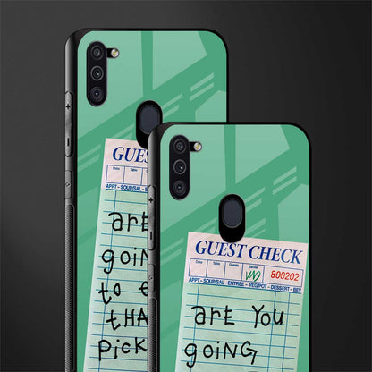 eat that pickle glass case for samsung a11 image-2