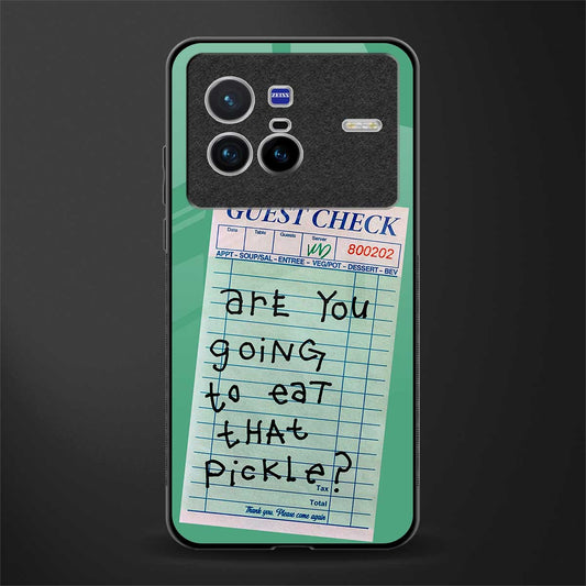 eat that pickle glass case for vivo x80 image