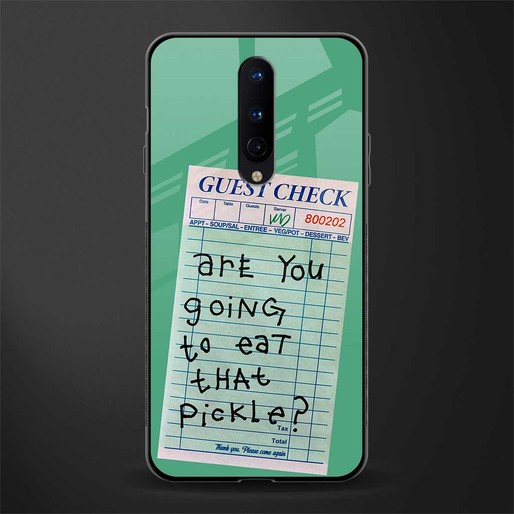 eat that pickle glass case for oneplus 8 image