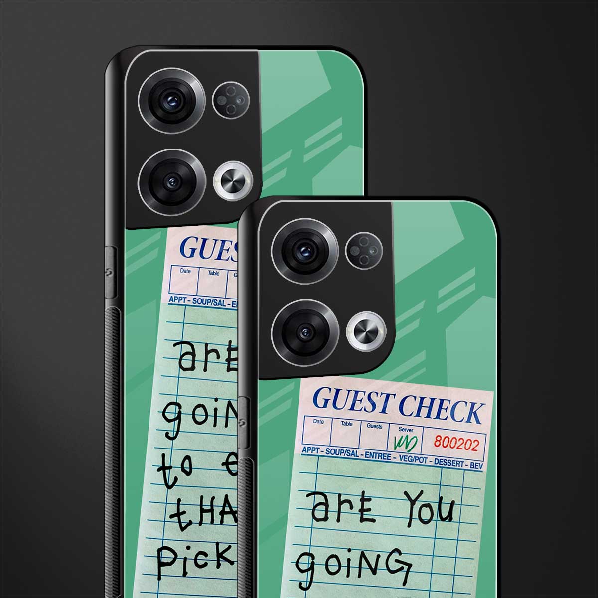 eat that pickle back phone cover | glass case for oppo reno 8