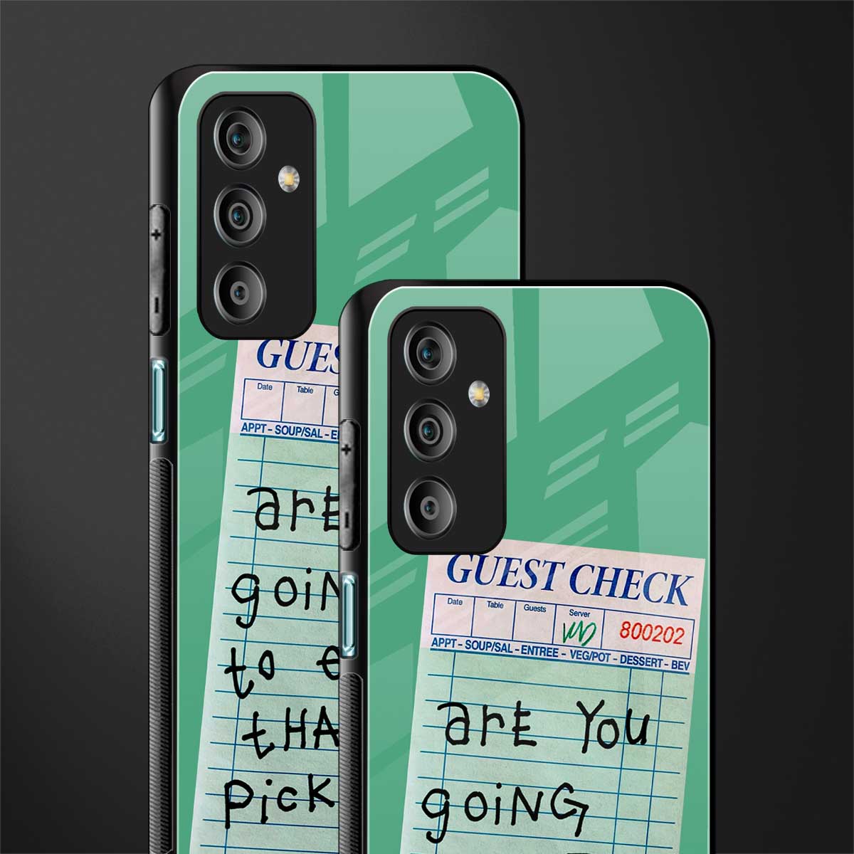 eat that pickle back phone cover | glass case for samsung galaxy f23 5g