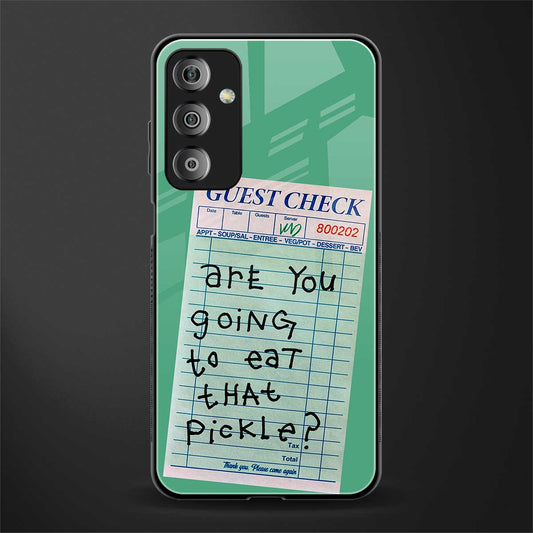 eat that pickle back phone cover | glass case for samsung galaxy f23 5g