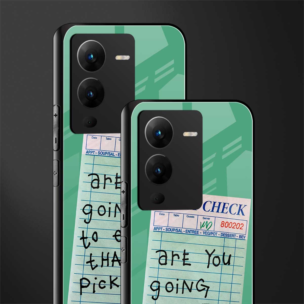 eat that pickle back phone cover | glass case for vivo v25 pro 5g