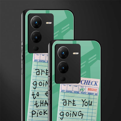 eat that pickle back phone cover | glass case for vivo v25 pro 5g