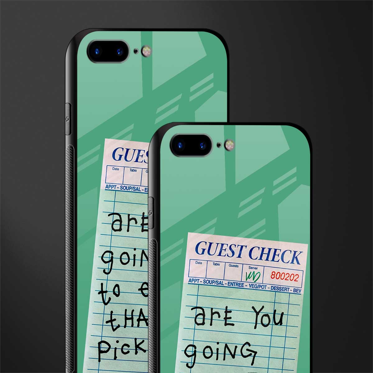 eat that pickle glass case for iphone 8 plus image-2
