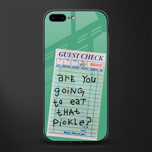 eat that pickle glass case for iphone 7 plus image