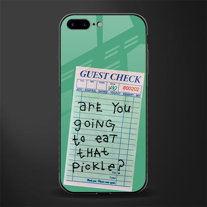 eat that pickle glass case for iphone 7 plus image