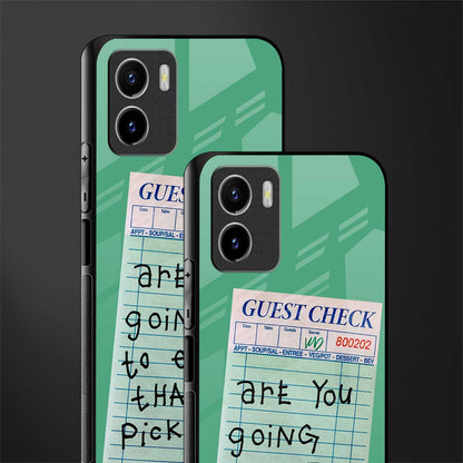 eat that pickle back phone cover | glass case for vivo y72