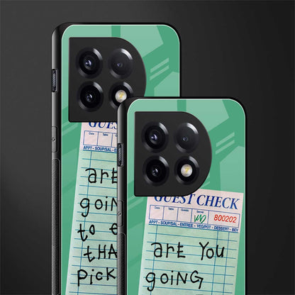 eat that pickle back phone cover | glass case for oneplus 11