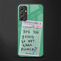 eat that pickle back phone cover | glass case for samsung galaxy a54 5g