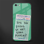 eat that pickle glass case for iphone 6 plus image