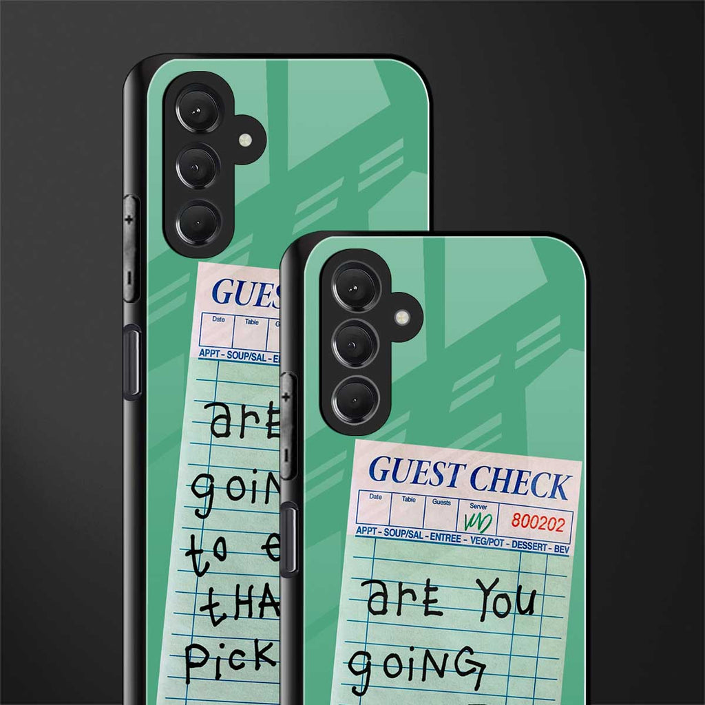 eat that pickle back phone cover | glass case for samsun galaxy a24 4g