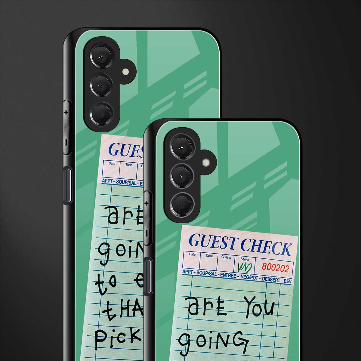eat that pickle back phone cover | glass case for samsun galaxy a24 4g