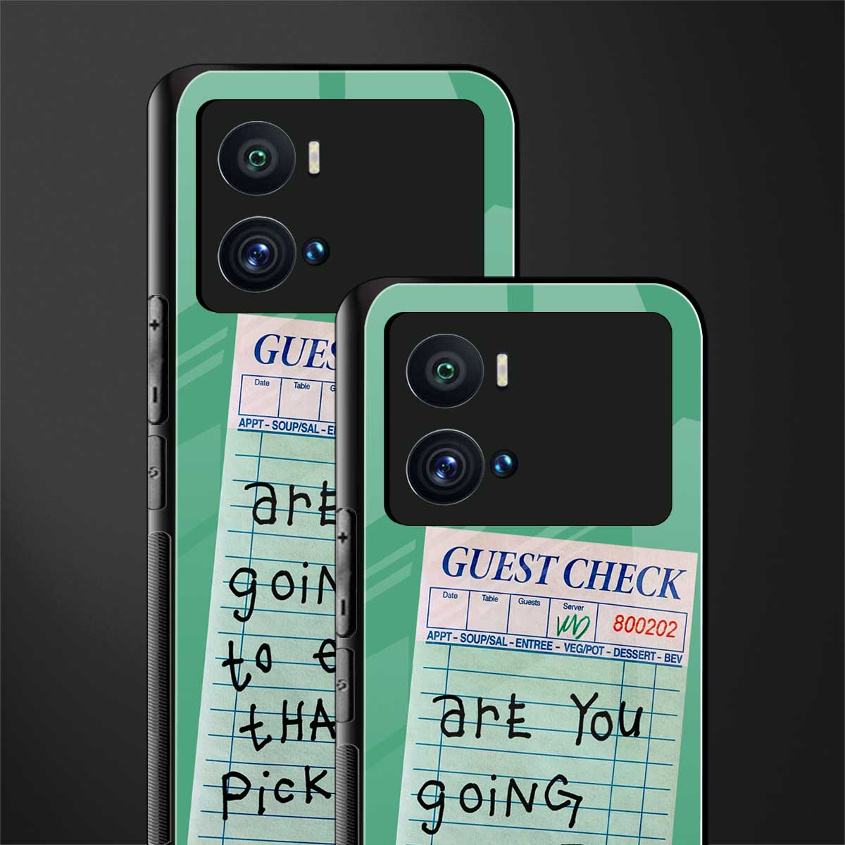 eat that pickle back phone cover | glass case for iQOO 9 Pro