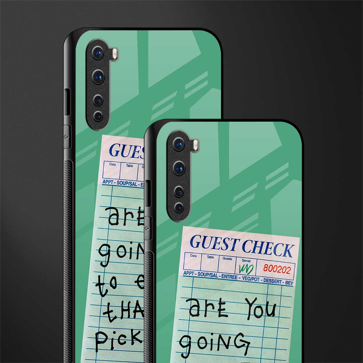 eat that pickle glass case for oneplus nord ac2001 image-2