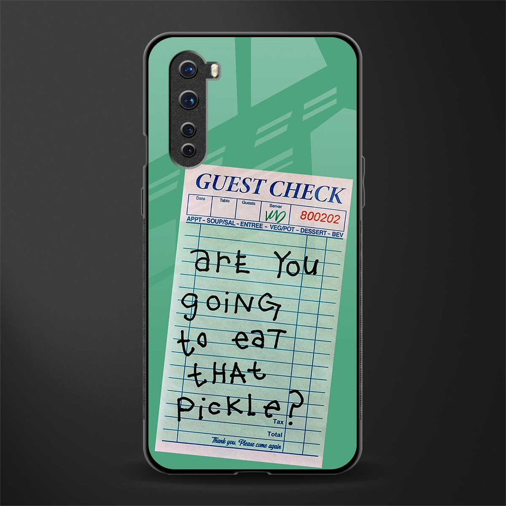 eat that pickle glass case for oneplus nord ac2001 image