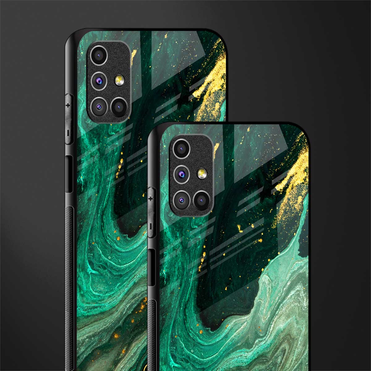 emerald pool glass case for samsung galaxy m31s image-2