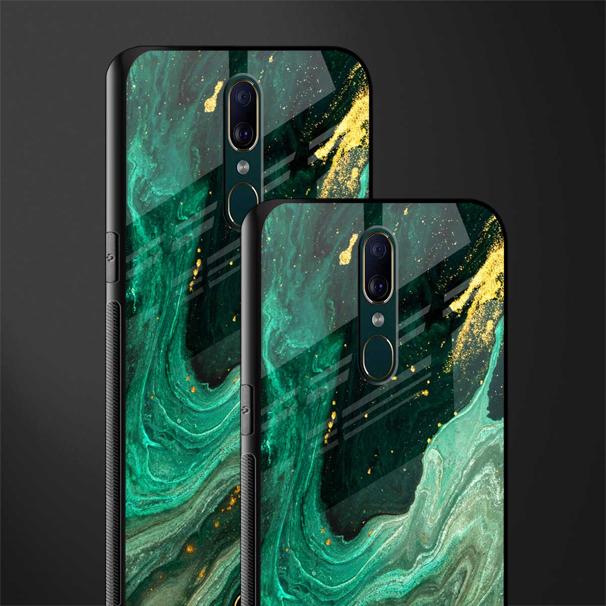 emerald pool glass case for oppo a9 image-2
