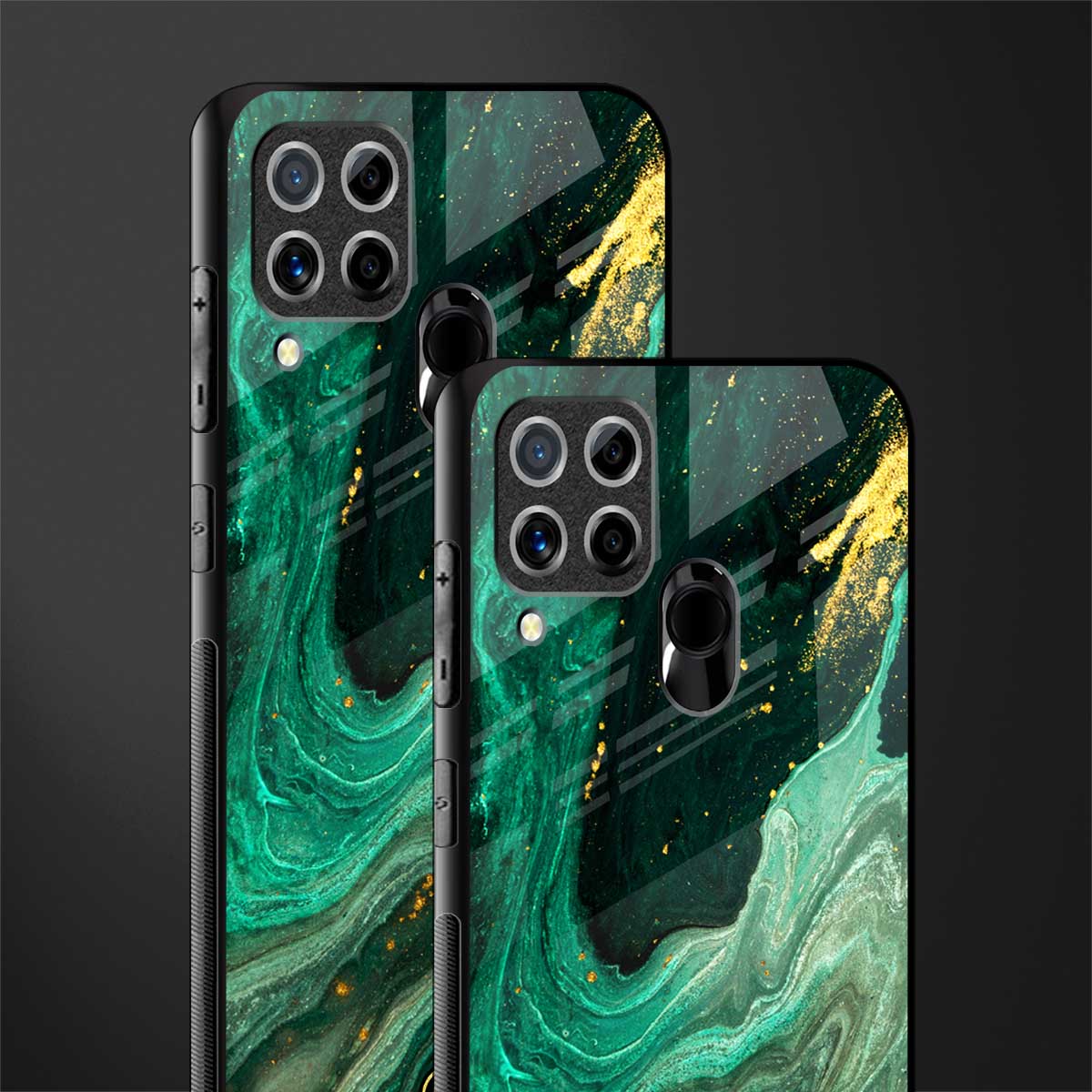 emerald pool glass case for realme c15 image-2