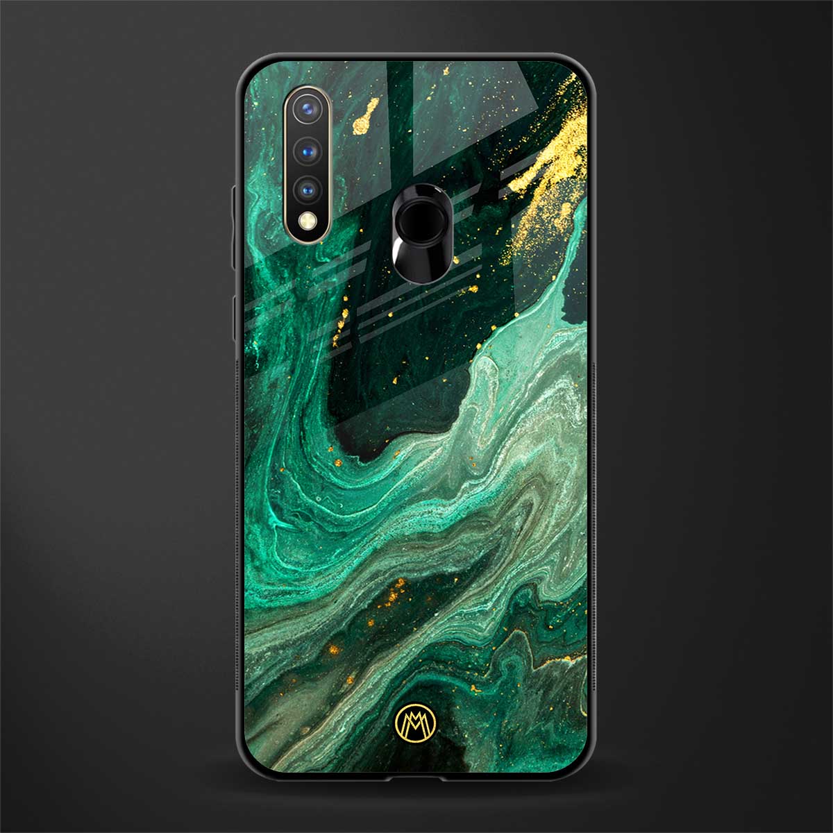 emerald pool glass case for vivo u20 image