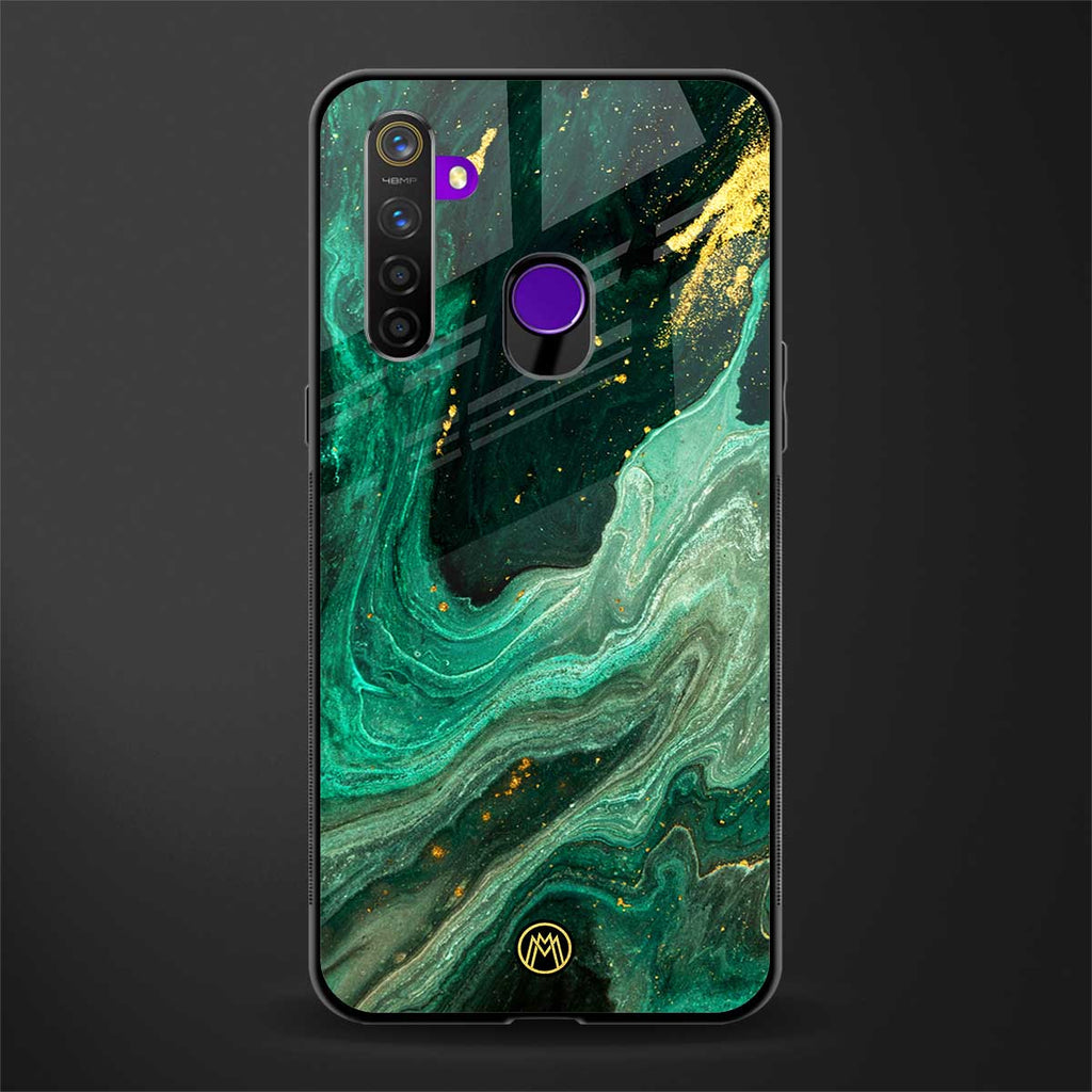 emerald pool glass case for realme 5 image