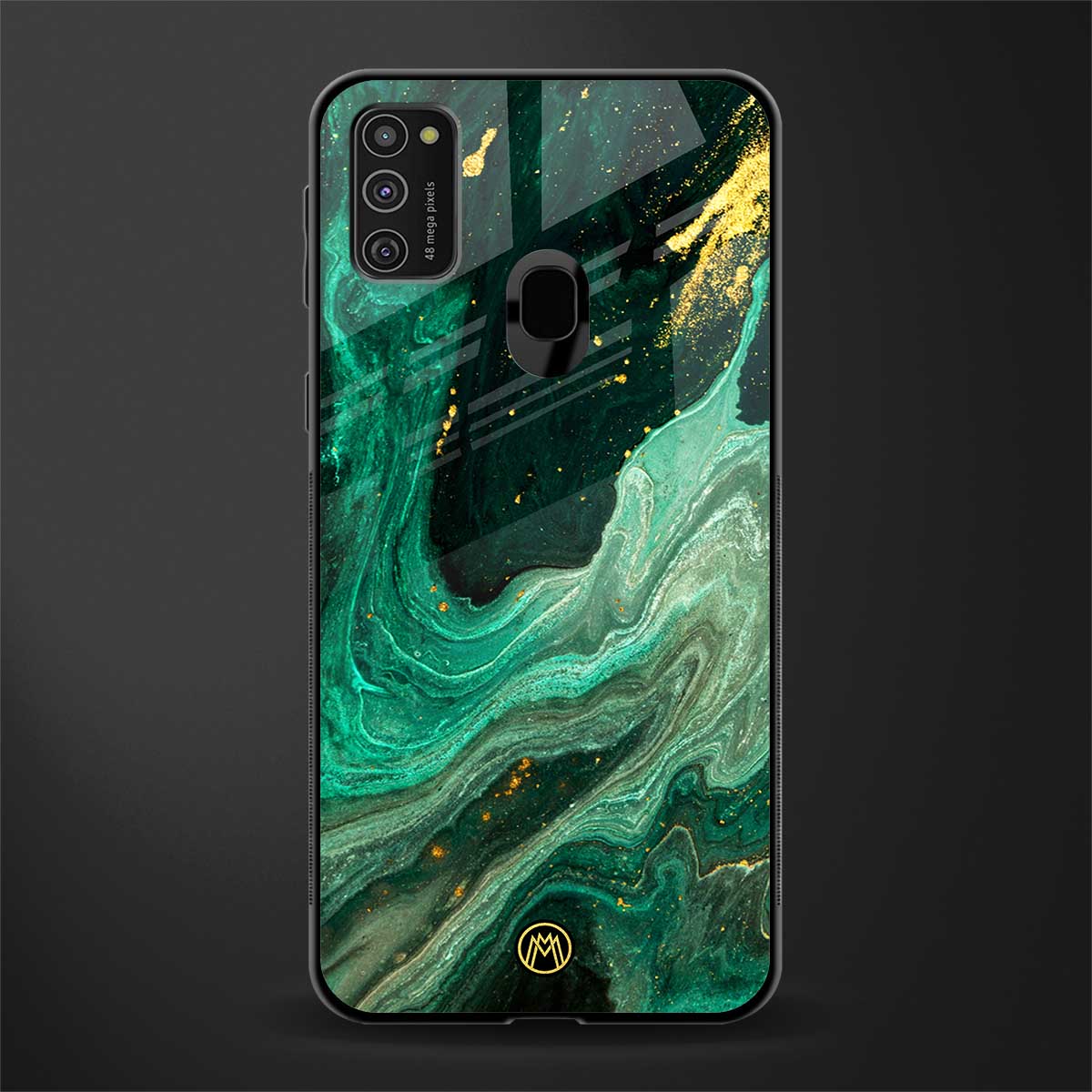 emerald pool glass case for samsung galaxy m21 image