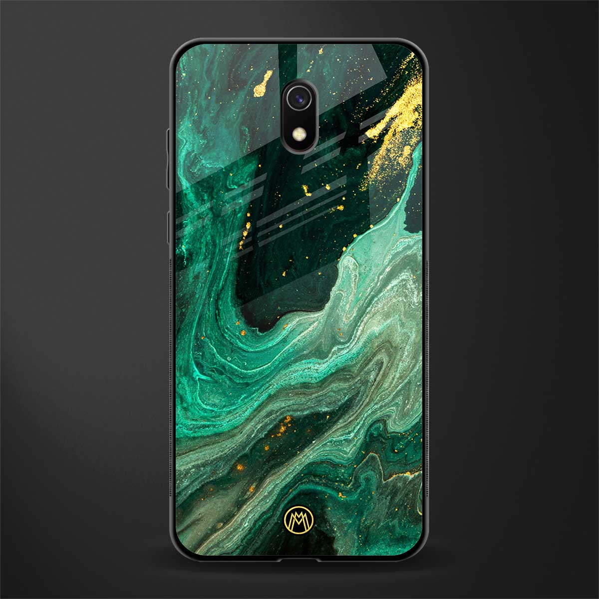 emerald pool glass case for redmi 8a image