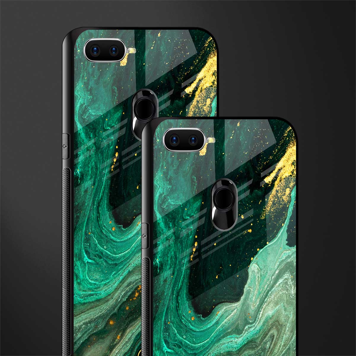 emerald pool glass case for oppo a7 image-2