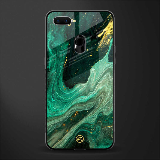 emerald pool glass case for oppo a7 image