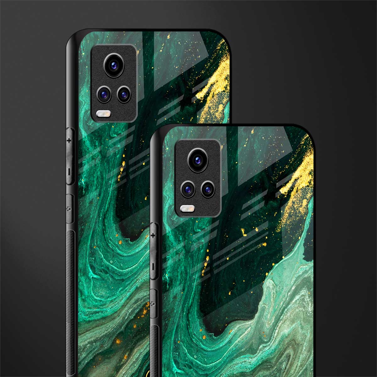 emerald pool back phone cover | glass case for vivo y73