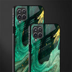 emerald pool back phone cover | glass case for samsung galaxy a22 4g