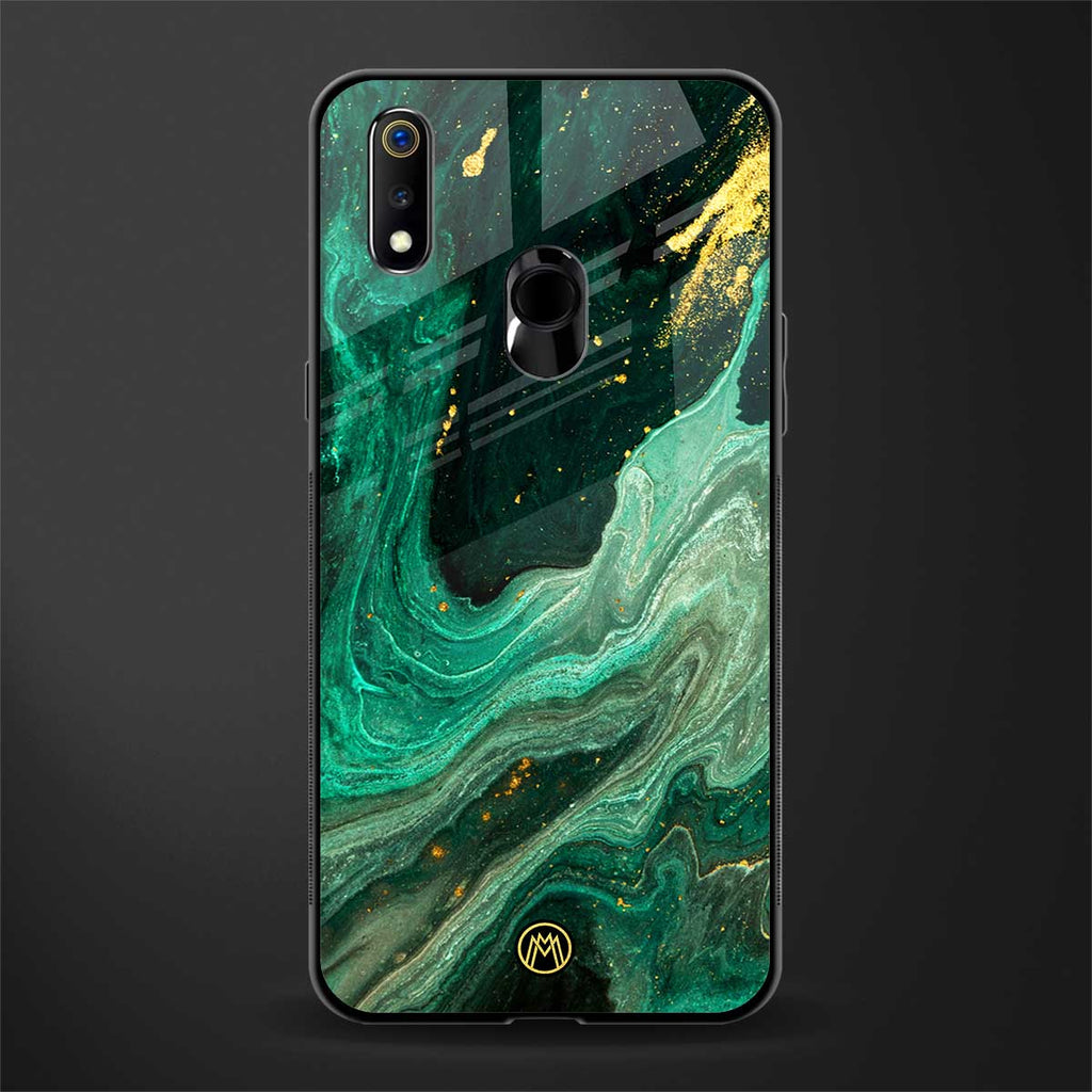 emerald pool glass case for realme 3 pro image