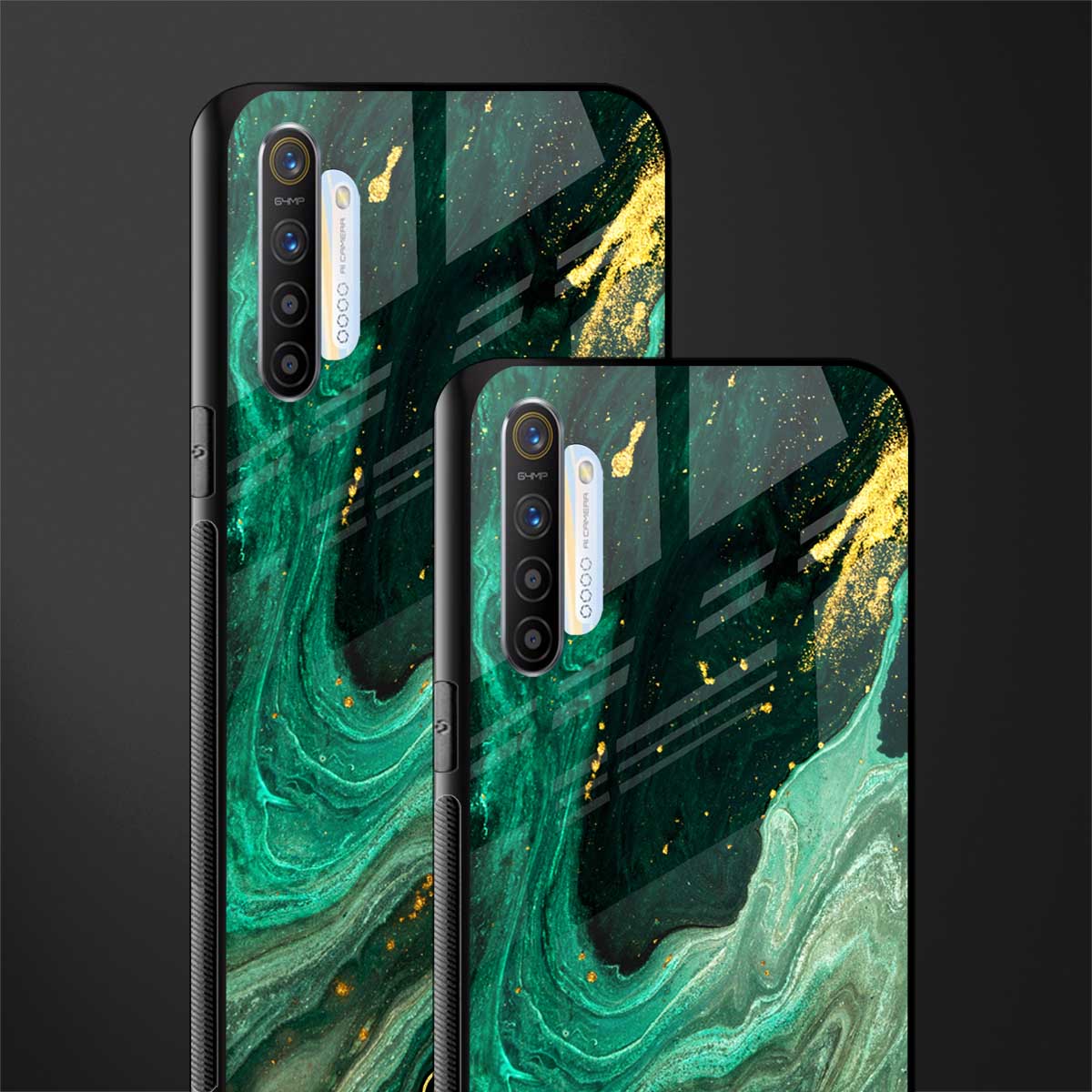 emerald pool glass case for realme xt image-2
