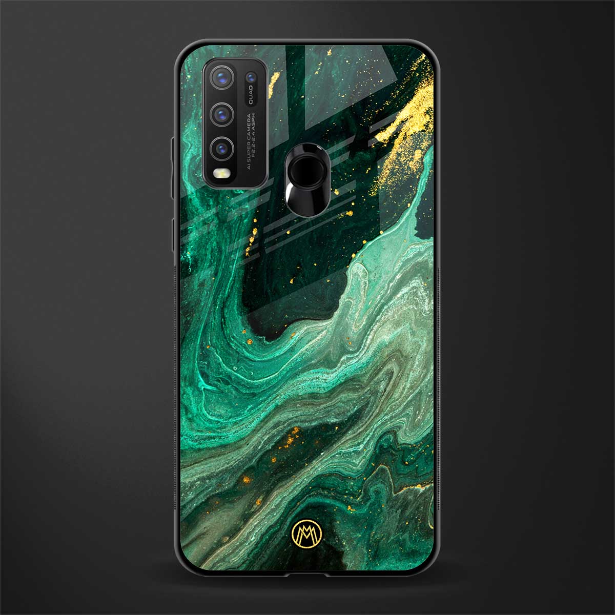 emerald pool glass case for vivo y50 image