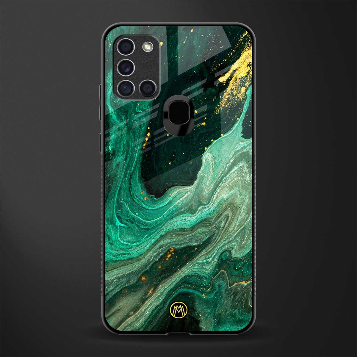 emerald pool glass case for samsung galaxy a21s image