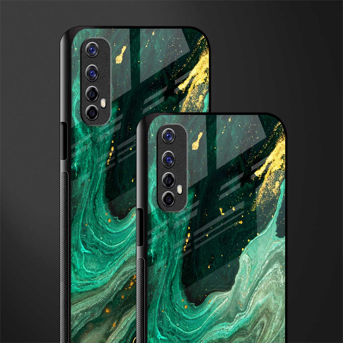 emerald pool glass case for realme 7 image-2