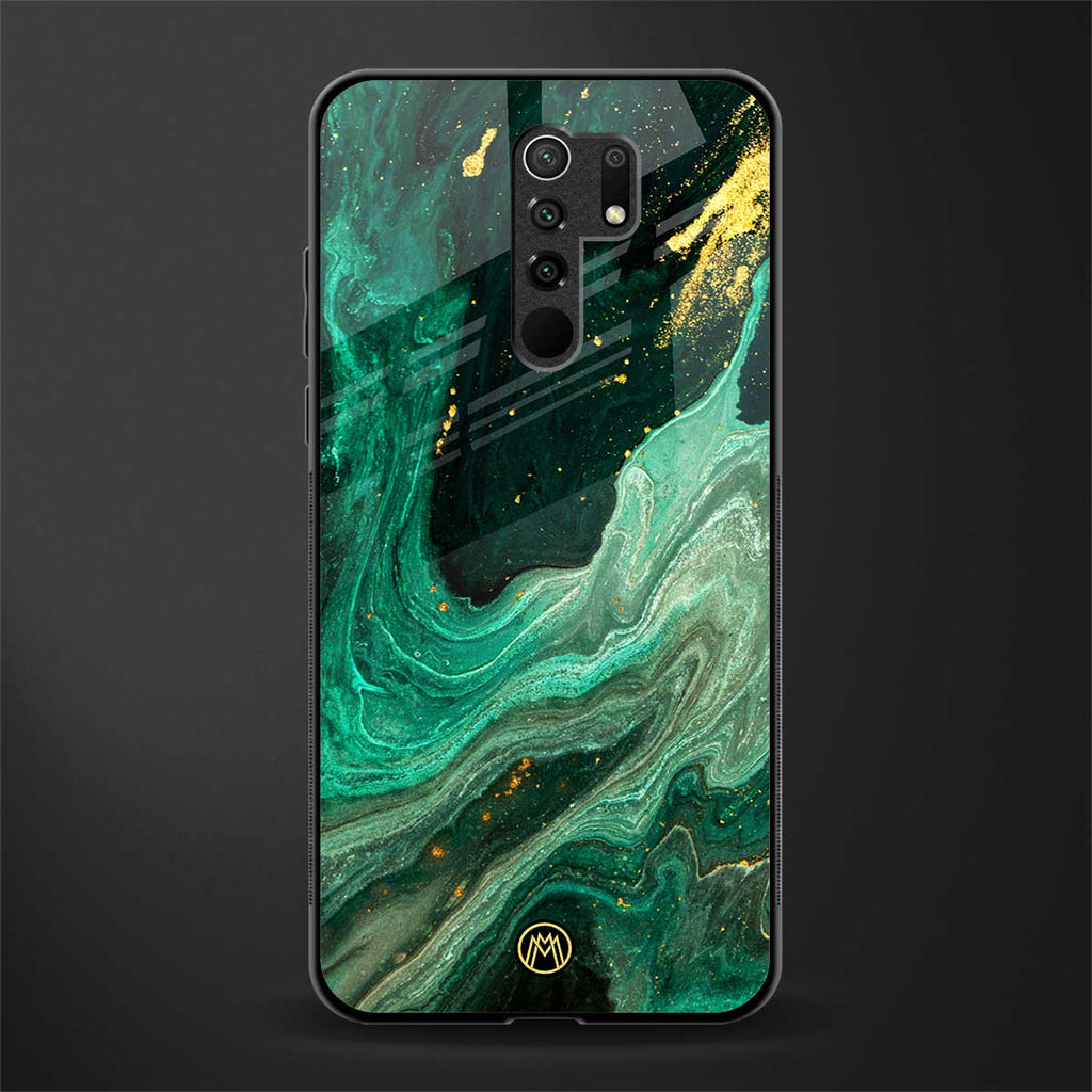 emerald pool glass case for redmi 9 prime image