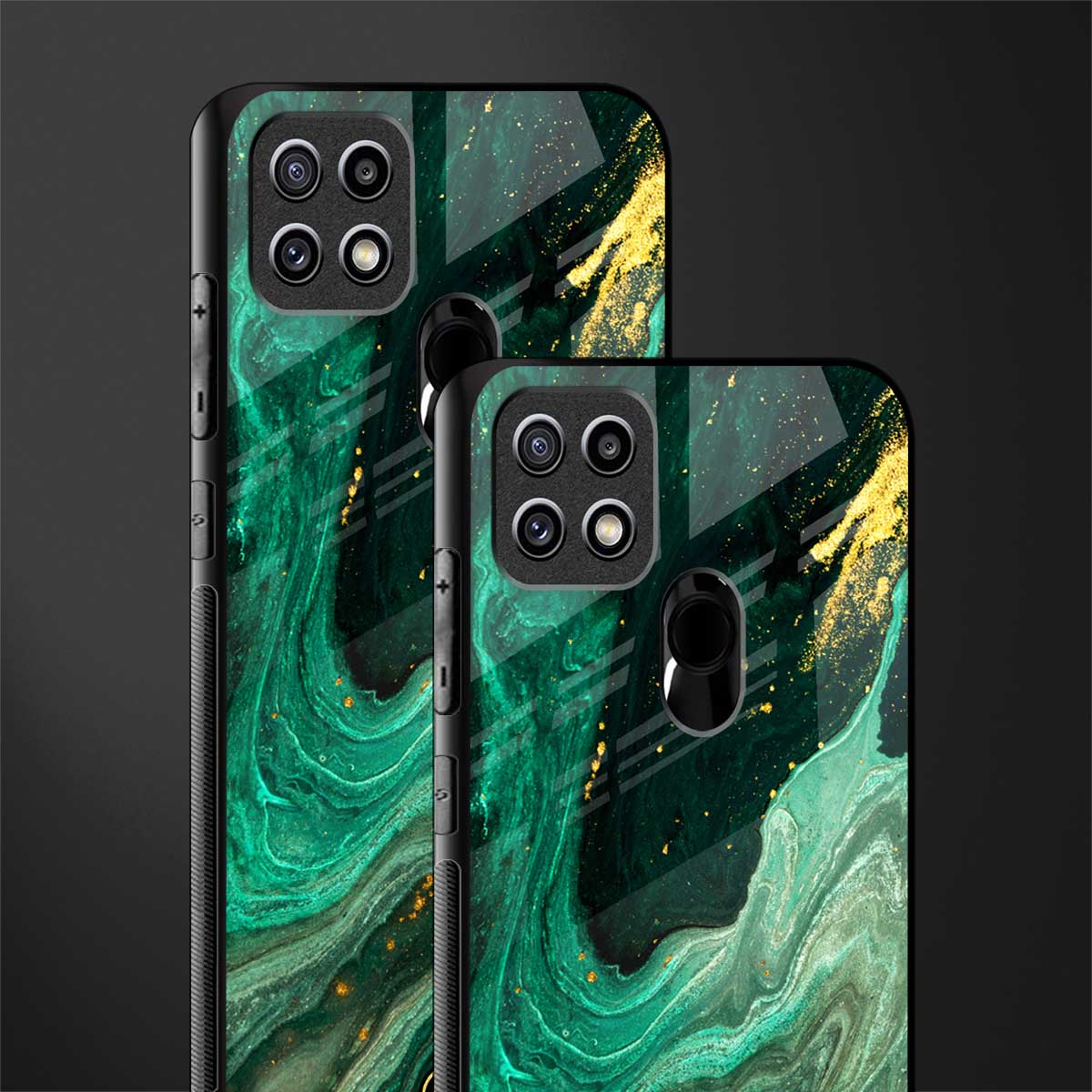 emerald pool glass case for oppo a15s image-2