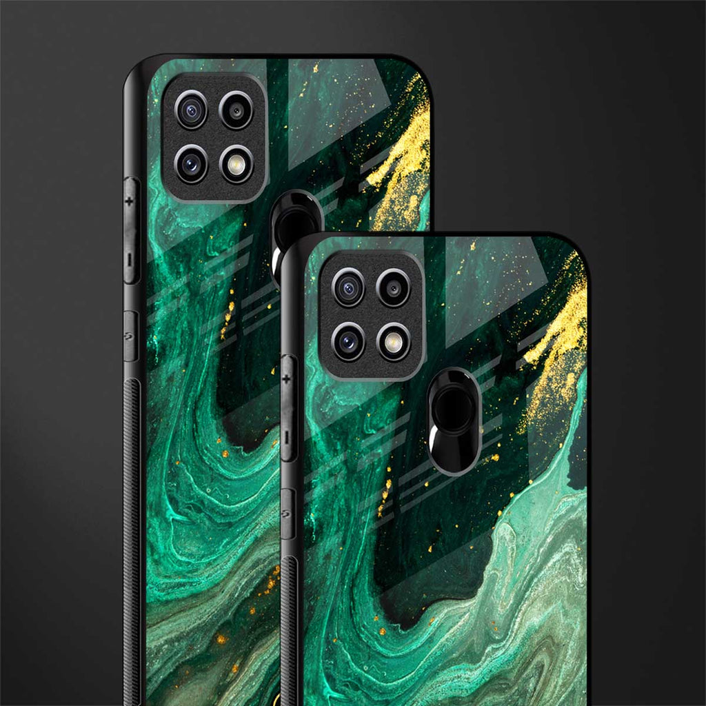 emerald pool glass case for oppo a15 image-2