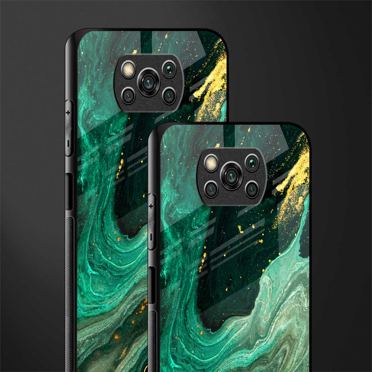 emerald pool glass case for poco x3 pro image-2