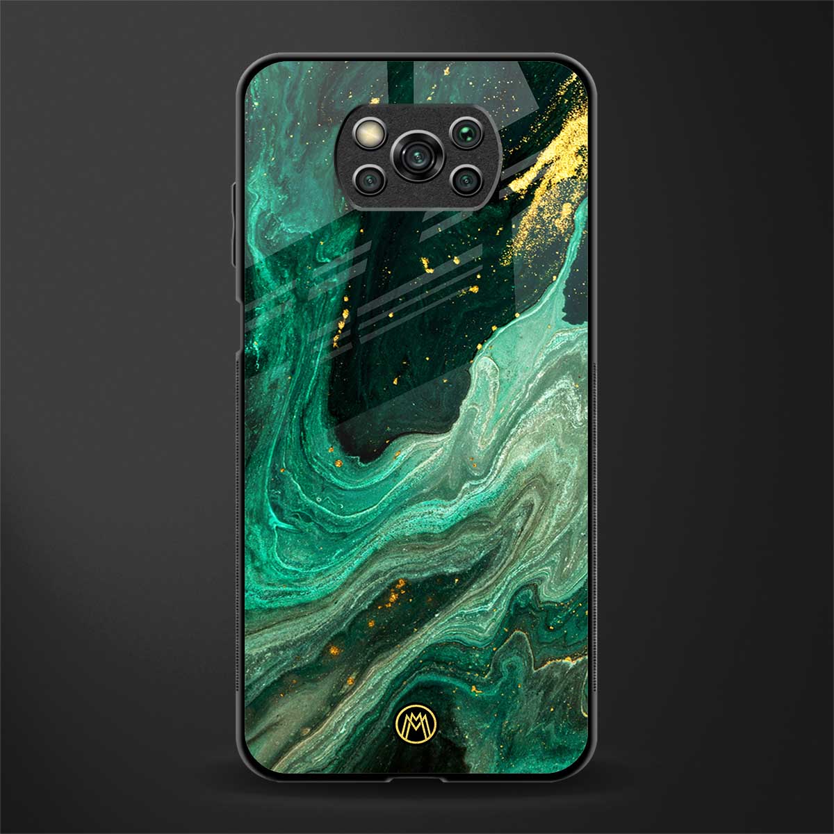 emerald pool glass case for poco x3 pro image