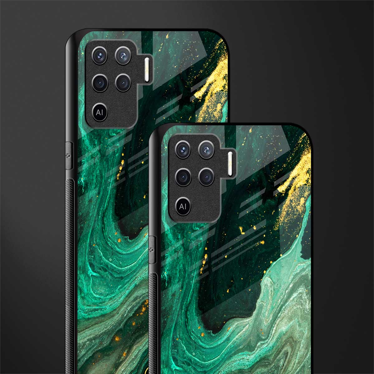 emerald pool glass case for oppo f19 pro image-2