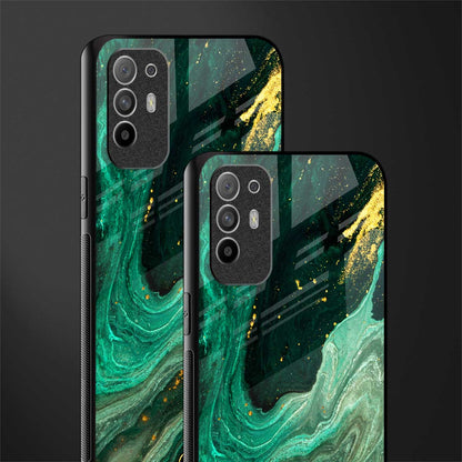 emerald pool glass case for oppo f19 pro plus image-2