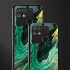 emerald pool back phone cover | glass case for realme narzo 50a