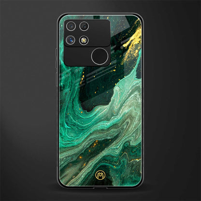 emerald pool back phone cover | glass case for realme narzo 50a